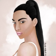 Kim Kardashian Digital Drawing